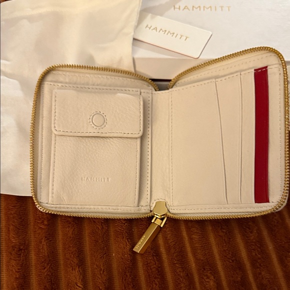 Hammitt Like New Chic Cream Wallet with Gold Accents - Picture 2 of 3